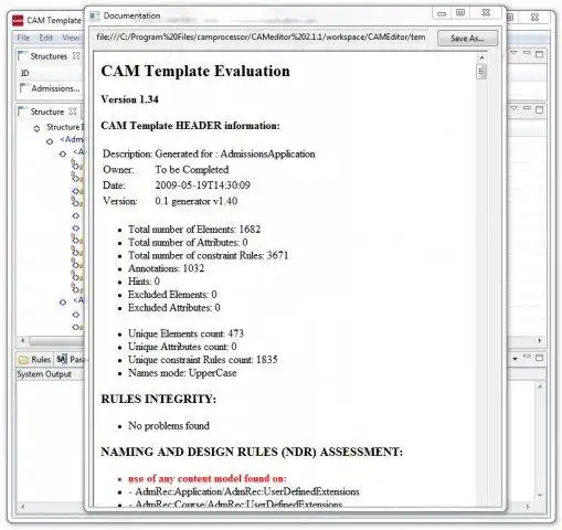 Unduh alat web atau aplikasi web XML Editor/Validator/Designer dengan CAMV