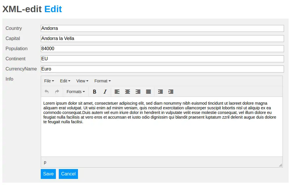 Muat turun alat web atau apl web XML-edit