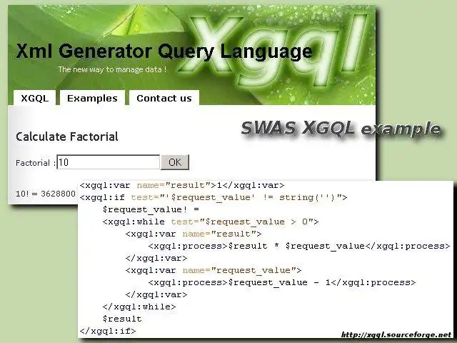 Download web tool or web app Xml Generator Query Language