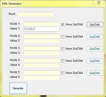 Download web tool or web app XML GENERATOR