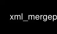 Run xml_mergep in OnWorks free hosting provider over Ubuntu Online, Fedora Online, Windows online emulator or MAC OS online emulator