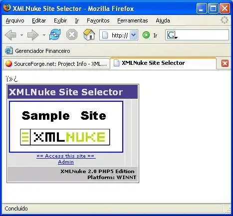 Unduh alat web atau aplikasi web XMLNuke