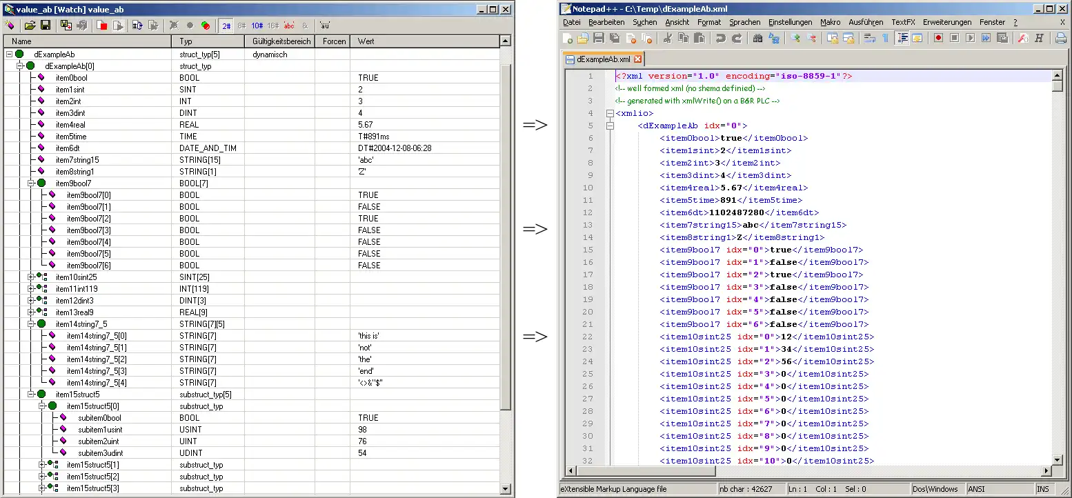 Download webtool of webapp XML-Parser Library voor BR-Automation PLC