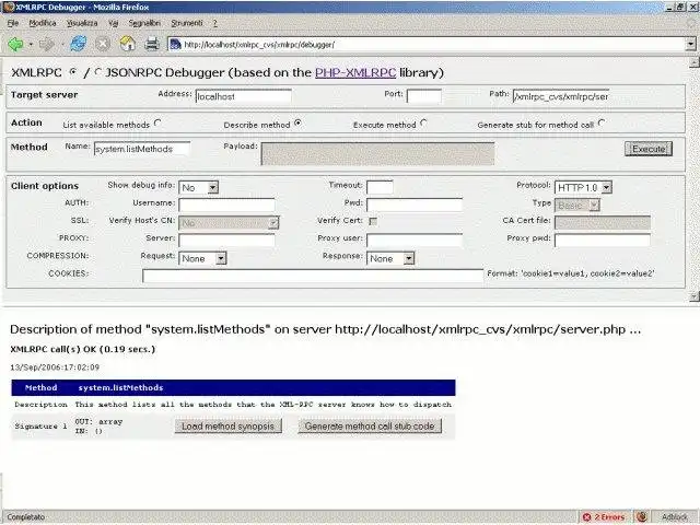 PHP-യ്‌ക്കായി വെബ് ടൂൾ അല്ലെങ്കിൽ വെബ് ആപ്പ് XML-RPC ഡൗൺലോഡ് ചെയ്യുക