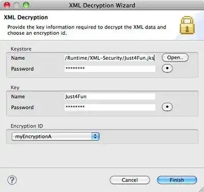 قم بتنزيل أداة الويب أو تطبيق الويب XML-Security Plug-In