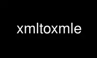 הפעל את xmltoxmle בספק אירוח חינמי של OnWorks על אובונטו אונליין, פדורה אונליין, אמולטור מקוון של Windows או אמולטור מקוון של MAC OS