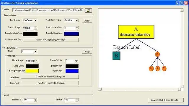 Descargue la herramienta web o la aplicación web xmltree.net