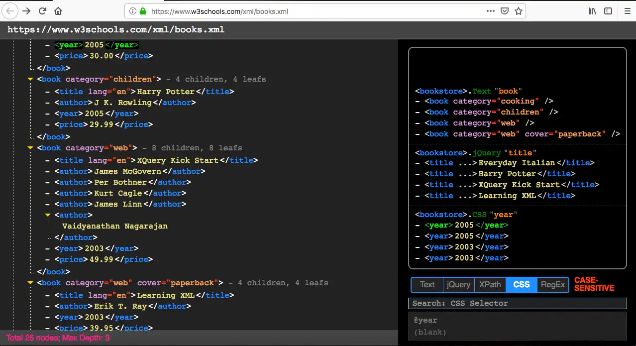 Muat turun alat web atau apl web XML Viewer Plus