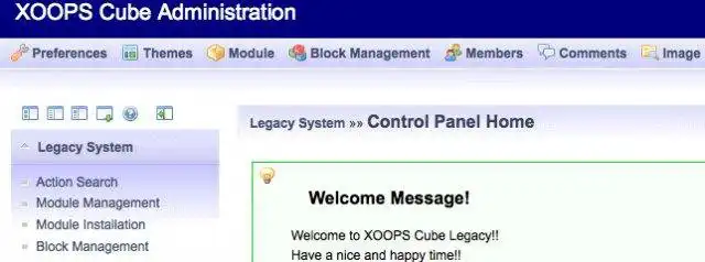 Download web tool or web app Xoops Cube Project