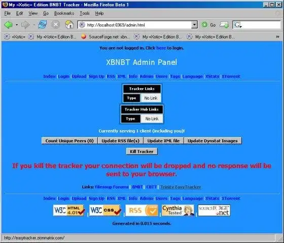 Загрузите веб-инструмент или веб-приложение =Xotic= Edition BNBT (XBNBT)