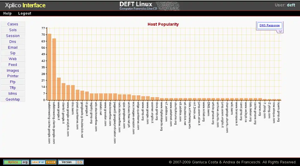 Linux ഓൺലൈനിൽ പ്രവർത്തിക്കാൻ വെബ് ടൂൾ അല്ലെങ്കിൽ വെബ് ആപ്പ് Xplico ഡൗൺലോഡ് ചെയ്യുക
