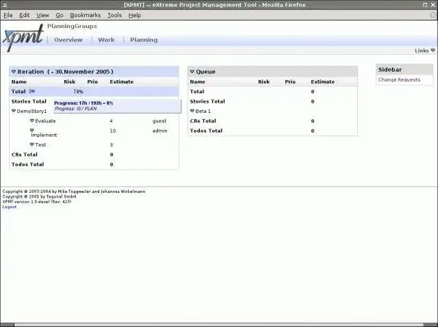 Baixe a ferramenta da web ou o aplicativo da web XPMT - eXtreme Project Management Tool