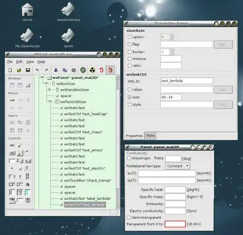 Download web tool or web app XRCed