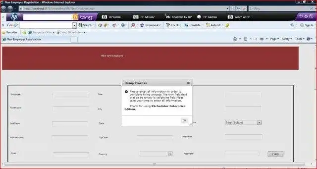 Download web tool or web app XScheduler