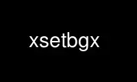 xsetbgx را در ارائه دهنده هاست رایگان OnWorks از طریق Ubuntu Online، Fedora Online، شبیه ساز آنلاین ویندوز یا شبیه ساز آنلاین MAC OS اجرا کنید.