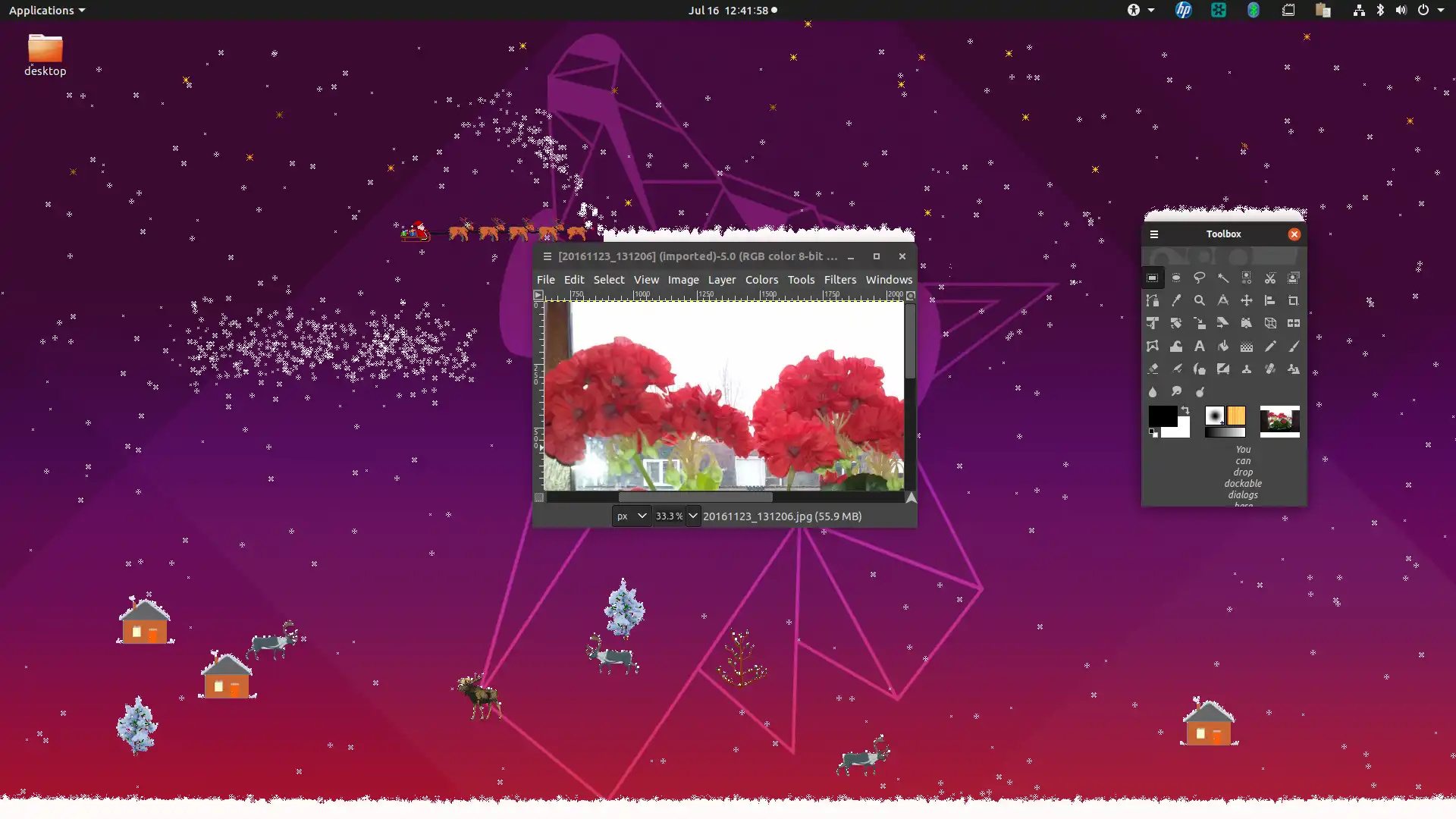 Download web tool or web app xsnow to run in Linux online