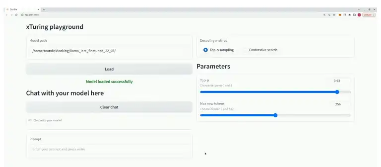 Unduh alat web atau aplikasi web xTuring