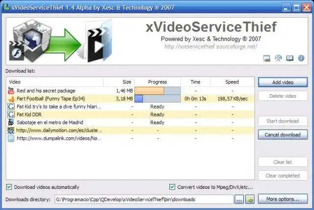 Download web tool or web app xVideoServiceThief