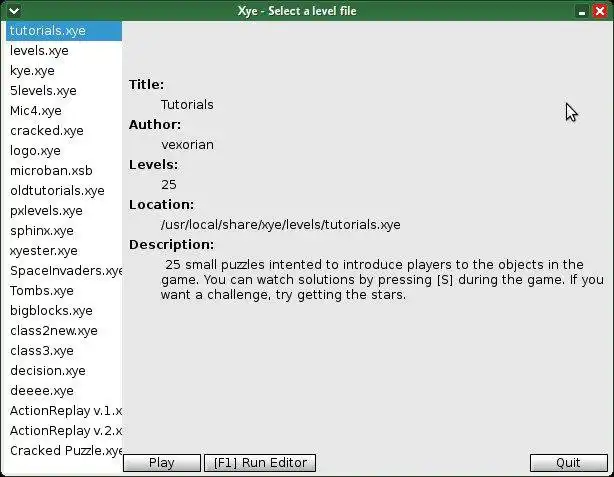 Download web tool or web app Xye to run in Windows online over Linux online