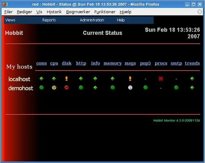 下载 Web 工具或 Web 应用程序 Xymon Systems 和 Network Monitor