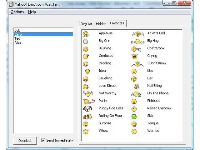 Download web tool or web app Yahoo! Emoticon Assistant