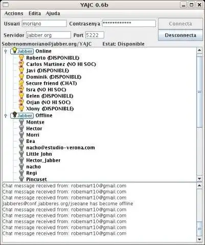 Download web tool or web app YAJC: Yet Another Jabber Client