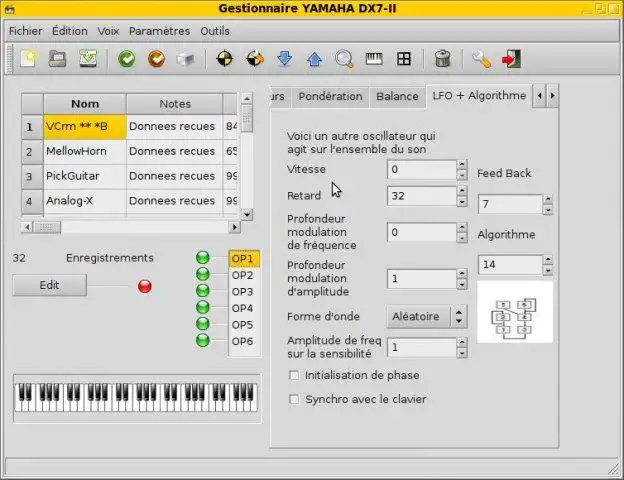 Download web tool or web app Yamaha DX7-II synth manager