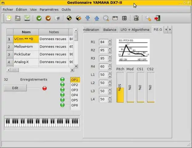 Download web tool or web app Yamaha DX7-II synth manager