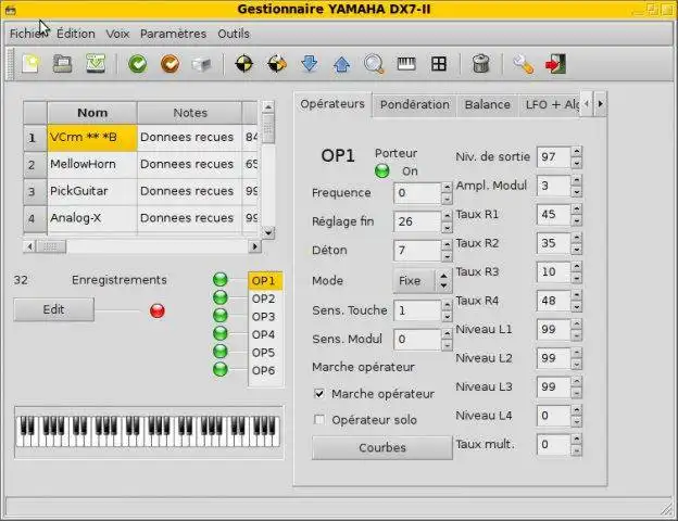Download web tool or web app Yamaha DX7-II synth manager