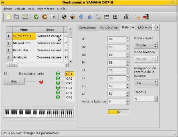 Download web tool or web app Yamaha DX7-II synth manager