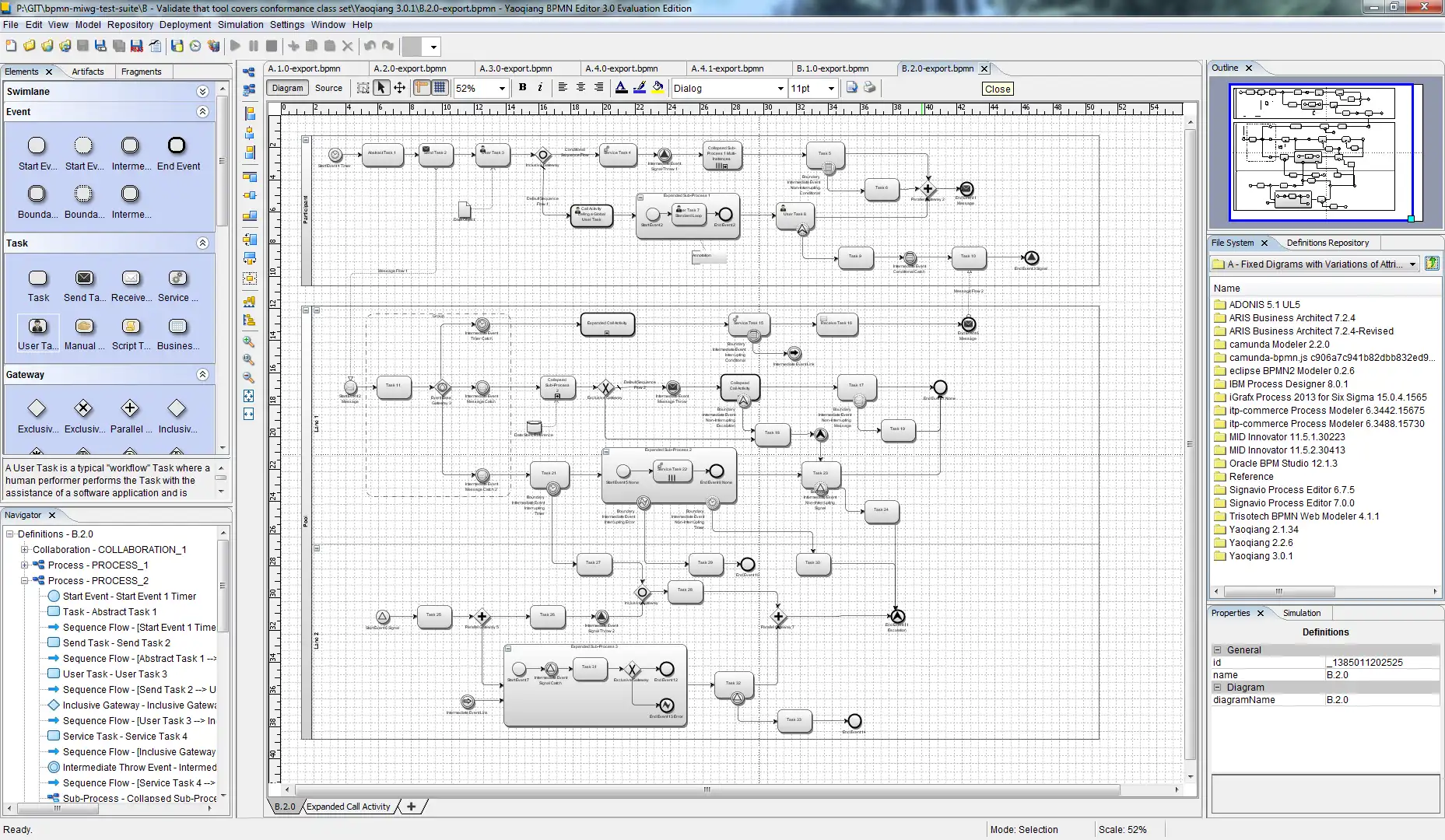 Laden Sie das Web-Tool oder die Web-App Yaoqiang BPMN Editor herunter