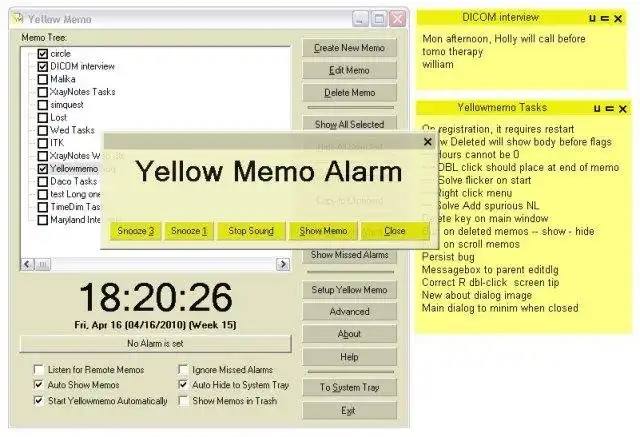 Download web tool or web app YellowMemo Notes