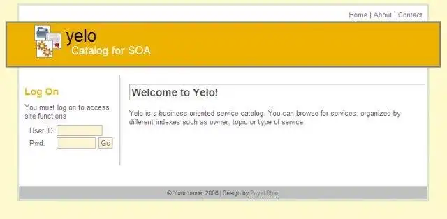 ดาวน์โหลดเครื่องมือเว็บหรือเว็บแอป Yelo - สมุดหน้าเหลืองสำหรับ SOA