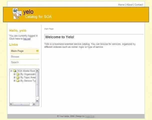 Muat turun alat web atau aplikasi web Yelo - Halaman kuning untuk SOA