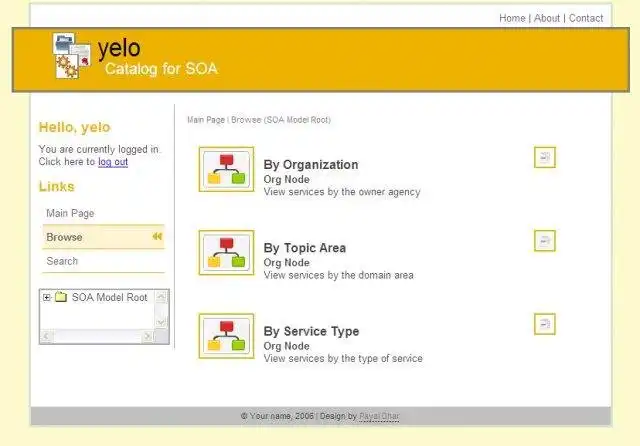Muat turun alat web atau aplikasi web Yelo - Halaman kuning untuk SOA