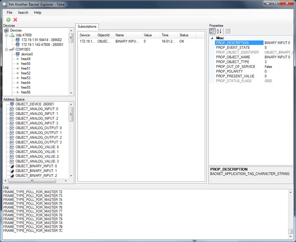 Download web tool or web app Yet Another Bacnet Explorer to run in Windows online over Linux online