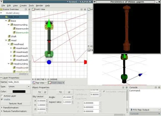 Download web tool or web app Yet Another Pov-Ray Modeller