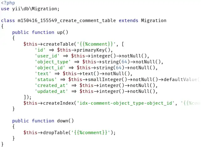 Muat turun alat web atau aplikasi web Yii Web Programming Framework