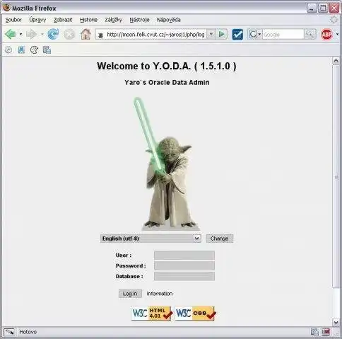 הורד את כלי האינטרנט או אפליקציית האינטרנט YODA - Yaro's Oracle Data Admin