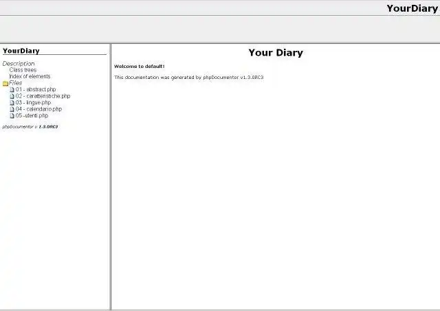 Download webtool of webapp YOD :: Your Diary