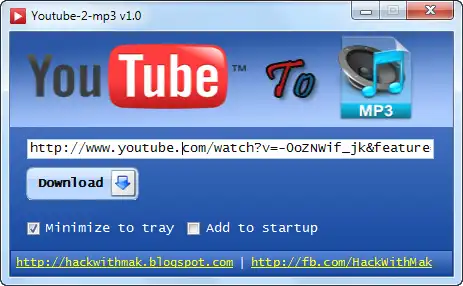 WebツールまたはWebアプリをダウンロードYoutube-2-mp3