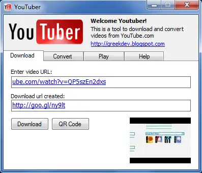 Download web tool or web app YouTube Downloader 2011
