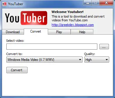 Scarica lo strumento web o l'app web YouTube Downloader 2011