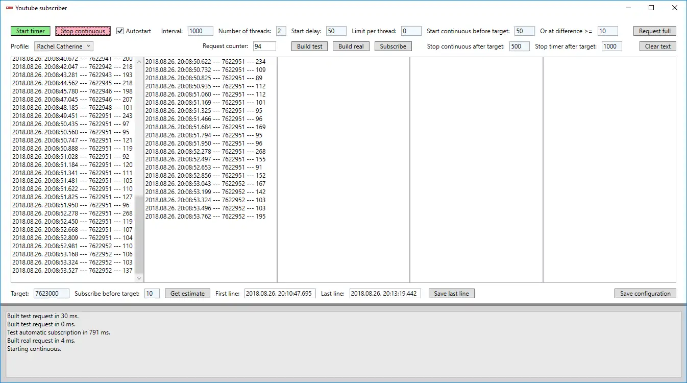 Download web tool or web app Youtube subscriber timer