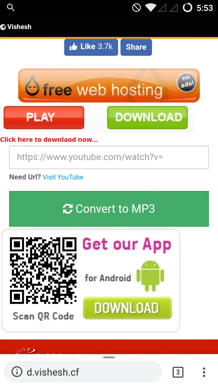 Download web tool or web app YouTube to Mp3 with Bit converter