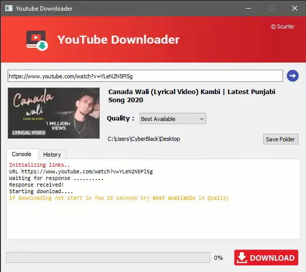 Download web tool or web app Youtube video downloader