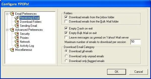 Download web tool or web app YPOPs! - POP3/SMTP Access to Yahoo