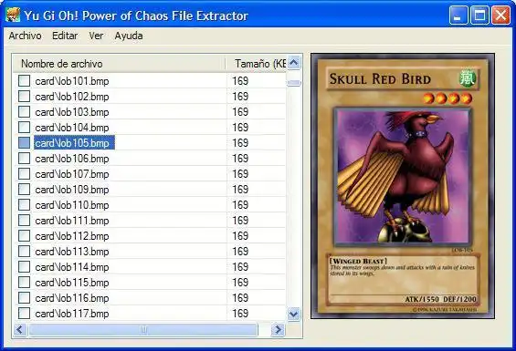 Download web tool or web app Yu Gi Oh! Power of Chaos files extractor to run in Windows online over Linux online