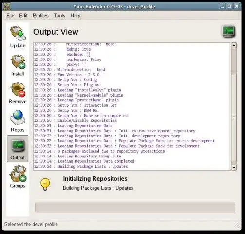 Download webtool of webapp Yum Extender