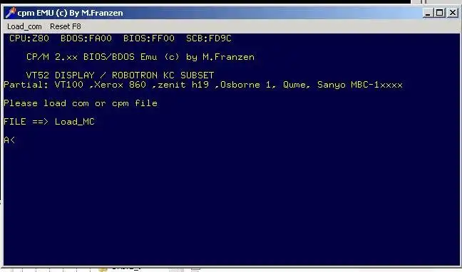 Download web tool or web app z80_CP/Memulator